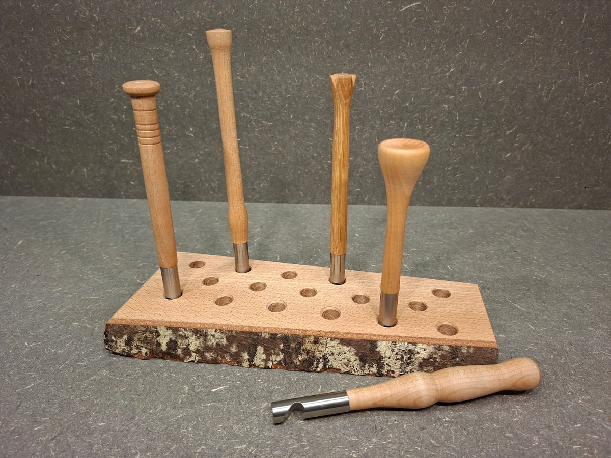 Handgefertigter Flaschenöffner mit gedrechseltem Holzgriff aus edlen Holzarten.