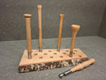 Handgefertigter Flaschenöffner mit gedrechseltem Holzgriff aus edlen Holzarten.