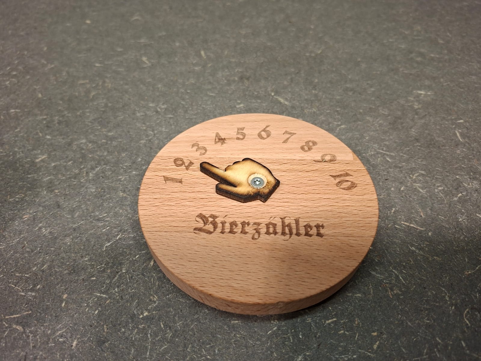 Bierzähler aus Holz