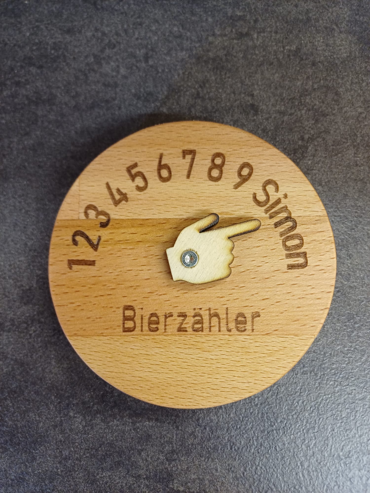 Bierzähler aus Holz