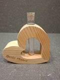 Muttertagsherz aus Holz mit Vase